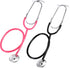 meekoo 2 Pack Kids Stethoscope Toy, Real Working Nursing Cosplay for Kids Role Play Girls Boys