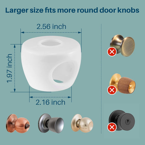 Inaya (4 Pack) 6-24 Baby Proofing Door Knob Cover & Baby Bath Seat for Babies Months