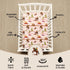 FIGEPO 4 Pack (Pack Western Cowboy Crib Sheets Neutral Breathable Fitted Baby Sheets Nursery Sheets for Baby Boys