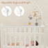 Abizarch 27inch Baby Crib Mobile Arm, Wooden Crib Mobile Holder, Angle Height Cot Mobile Arm, Crib Mobile Bed Bell