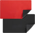 2 Pack Card Game Mat for MTG - Board Game, Magic, and TCG Playmat in Black/Red (24x14 in)