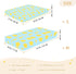 miaozhen 1 Pack 52x28 Cotton Baby Crib Sheets Ultra Soft Yellow Christmas Stars Crib Mattress Sheet for Nursery de cuna