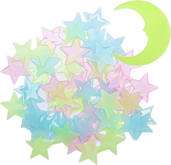 Aivwis Glow in the Dark Stars for Ceiling, 200Piece 3D Luminous Star and