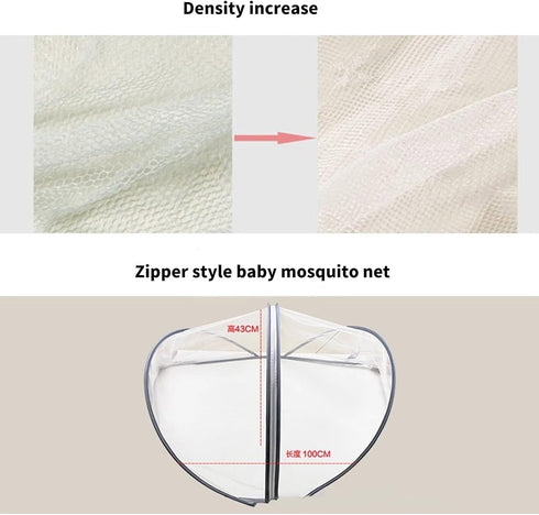 WEISUYUUS Strollers Net Breathable Full Coverage Baby Net for Baby Carriers Pushchair Pram Pushchair Canopy