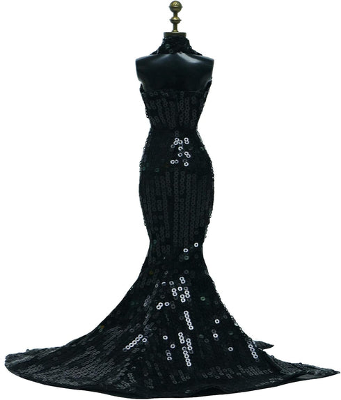 Gorgeous Handmade Doll Dress - Evening Gown with Sequin Fashion Show, Wedding Party Outfits for 11.5 inch Dolls