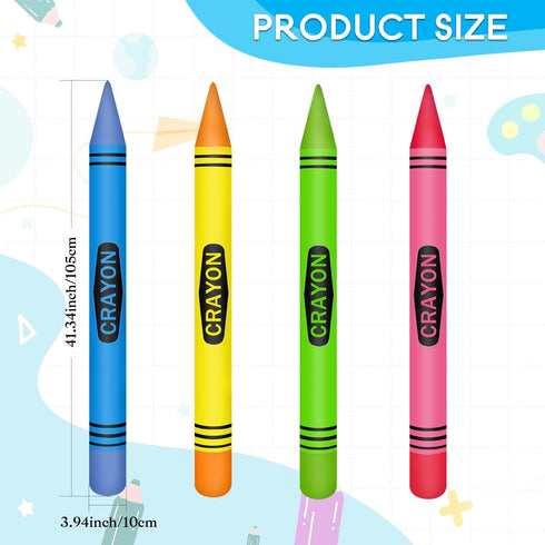 CHNBCG (4Crayons) Giant Inflatable Crayons Balloon - Back To School Balloons Decorations - Party Supplies and Gifts