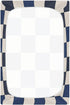 miaozhen 52''x28'' Blue Black White Checkered Crib Fitted Sheets Essentials for Crib Mattress sabanas de cuna para ni?a