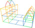 Straw Constructor STEM Building Toys - 800 pcs Colorful Interlocking Plastic Engineering Toys for Kids, Develops Motor