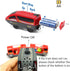 DSHMIXIA Set 3 4 5 Battery Operated Trains for Wooden Train Track Locomotive with Light for Toddlers Year Old Boys Red
