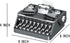 Uvini Adult Building Set, Classic Retro Typewriters, 1136 pcs Construction Brick Set