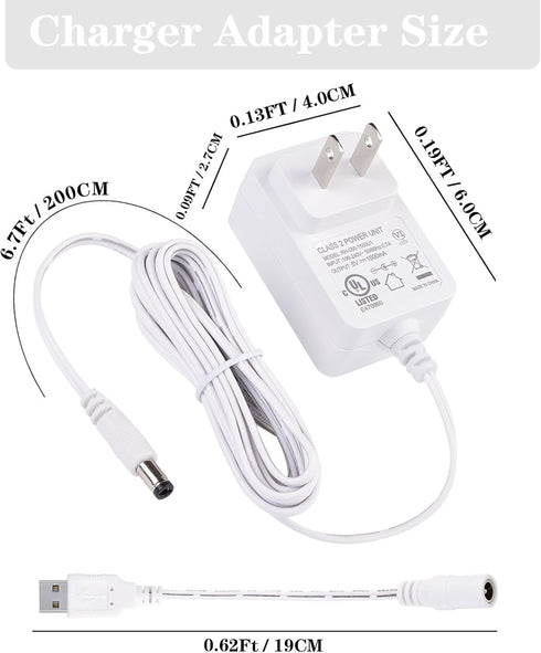 Baby Swing Power Cord USB, Charger for Ingenuity Swing Models, Compatible with Various Baby Swing Designs