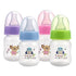 Pretty Baby 2oz (60ml) 4-Pack Anti-Colic Baby Bottles for Newborns, BPA-Free, Breastfeeding Transition, Vented