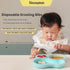 24 Pack 10.24x11.02 (24pcs Disposable Drooling Bibs, Individual for Toddlers-Adjustable With Snaps, Baby Bibs