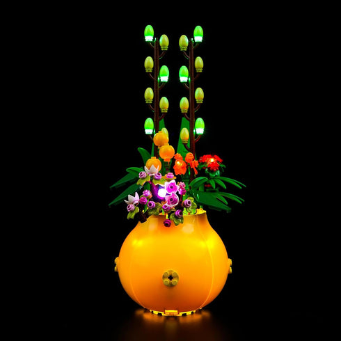 Upgraded LED Light Kit for Lego Flower Pot Building Toy Set, Compatible with Lego 40588, Gift for Kids
