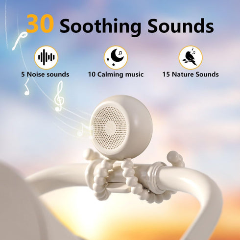 30 32 4 Easysleep Portable Sound Machine for Baby Adult White Noise Machine with Soothing Sounds Volume Levels Timer