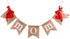 GOER Mother's Day Banner, No DIY Required, Natural Burlap Decorations