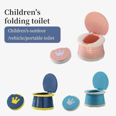 Travel Potty for Toddler, Portable and Foldable Toilet, Apply to Seat Emergency Toilet for Car, Camping, Outdoor