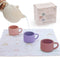 Ginbear Silicone Play Kitchen Tea Set with Washable Cloth Napkin for Little