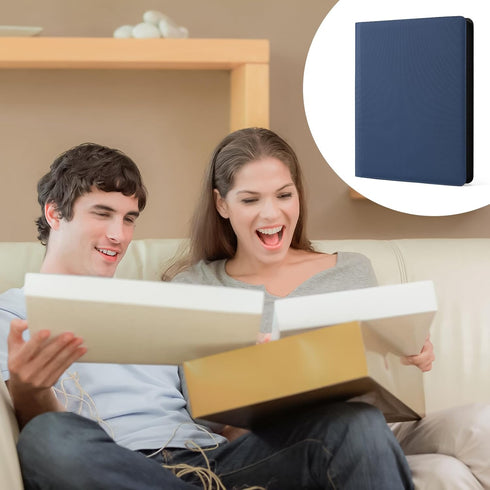 16 1000+ Album, GEAoffice Pockets Card Binder for Cards, Premium Sturdy Card Holder PU Cover Collection Binder for MTG