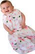 Woombie 0-9 Grow with Me Baby Swaddle with Leggies, Watercolor Roses, Months