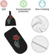Skeleton Hand Holding Rose Newborn Swaddle Blanket Soft Unisex Infant Wrap with Beanie Hat for Boy and Girl