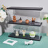 SUPERFINDINGS Clear Minifigures Display Case, Acrylic 2 Tier Showcase with Black Base for Models, 27.3x30x9.8cm