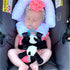 Culclendy Baby Head Support and Strap Covers, Baby Headrest and Carseat Neck Cover, Infant Head Support Pillow, Toddler