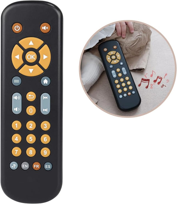 Nueplay Baby TV Remote Control Toy with Light and Sound, Realistic Controller for 6, 12, 18 Months