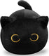 CHNBF Soft Black Cat Plush Toy Pillow - Stuffed Animal for Kids, Boys
