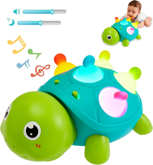 Baby Crawling Turtle Toy 6 9 12 18 Months, Infant Tummy Time