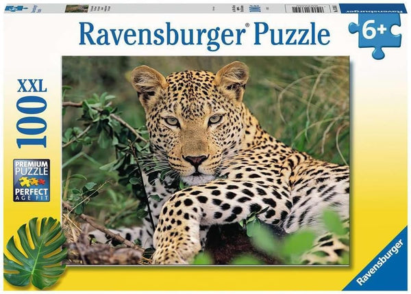 Ravensburger 100 Piece Jigsaw Puzzle Exotic Animal Leopard for Adults and Children Age 9 Years Up