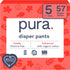 Pura Size 5 Diaper Pants – 3 x 19 Diapers, 57 Total for Sensitive Skin, Easy-Tear Sides