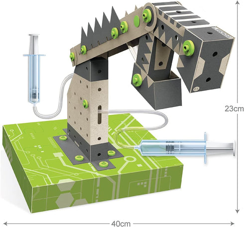 4M TechCraft Pneumatic Arm, Green Science STEAM Educational Toy