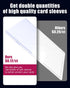 Top Loader for Cards 720 ct, 35 PT Premium 360 Top Loader & 360 Clear Soft Sleeves, Thick Plastic Card Protectors