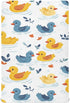 Caikeny Fitted Crib Sheet for Boys Girls Cute Ducks Baby Crib Sheets Polka