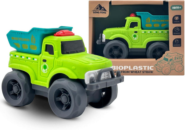 Aigitoy Toddler Car Toys for Boy Girl 1-3 Year Old, Green Recycling