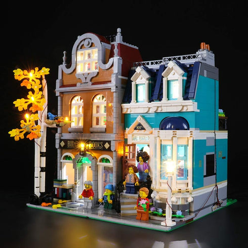 Briksmax LED Lighting Kit for Creator Bookshop - Compatible with Lego 10270 Building Blocks Model