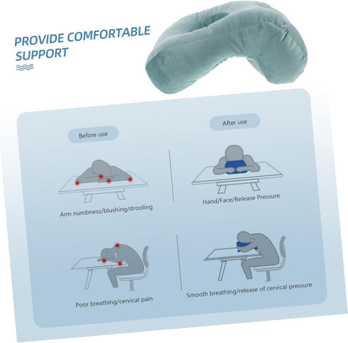ULTECHNOVO Pregnancy Pillow Reading Pillow Cushion Pillows Desk Nap Pillow Stomach Pillow Wedge Back Case Arm