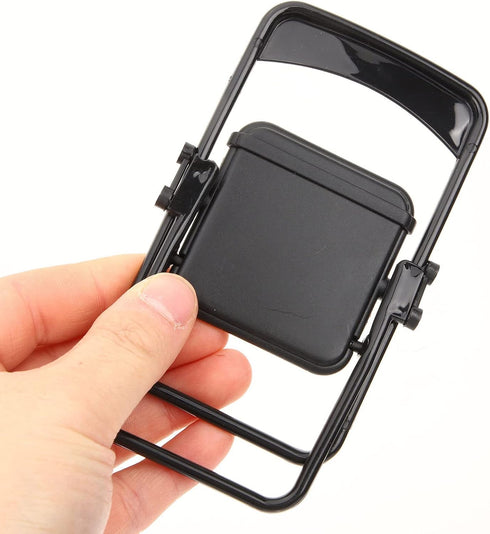 Gadpiparty 36 Pieces Mini Foldable Chairs, 1/6 Scale Plastic Dollhouse Furniture for Doll Decoration