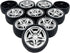 URIMPAVIDO 10PCS 48mm 5PCS Toy Car Wheel Toy Car Rubber Tire Wheels with Shaft Round Rod Axles for RC Car Truck Robot
