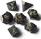 Natural Gemstone DND Dice Set, 7 Pcs Labradorite Handmade Polyhedral D&D Dice with Gift Box for Role Playing Games