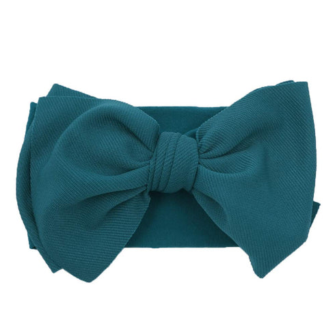 KIDOCHEESE Hairband, Baby Girl Bows Nylon Headbands with Bows, Handmade Hair Accessories for Newborns, 5 Pcs