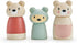 Tender Leaf Toys Bear Tales Wooden Dollhouse Add-on Playset - 3 Pcs Bear Family Figures