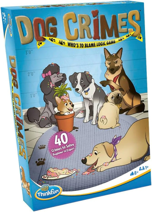 8 ThinkFun Dog Crimes Logic Game - Engaging Brainteaser for Kids and Adults | Fun Detective Theme | Memory