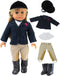 American Fashion World Riding Outfit for 18-Inch Dolls | Helmet and Boots
