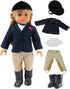 American Fashion World Riding Outfit for 18-Inch Dolls | Helmet and Boots