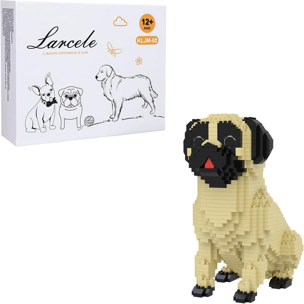 Larcele Micro Building Blocks Set, DIY Mini Building Toy Bricks for Age