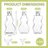 30 Packs 2.5 oz Plastic Sand Art Bottles with Lids for Kids, Clear Containers for Sand Art Crafts