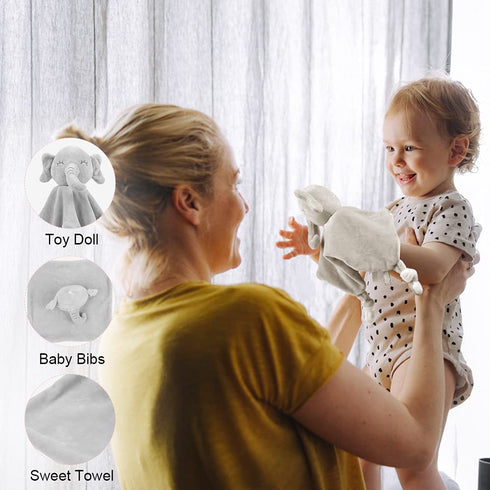 Vicloon Baby Security Blanket - Elephant Security Blanket for Babies, Soft Blanket for Baby Boys and Girls, Baby
