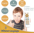 Baby TV Remote Control Toy - Musical Learning Toy with Sound and Light for Toddlers 6-36 Months, White
